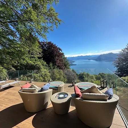 Private Luxury & Silence Retreat With Spectacular View Over The Maggiore Bed & Breakfast Stresa
