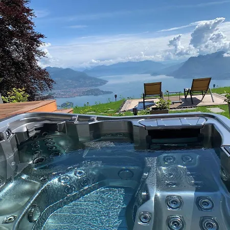 Private Luxury & Silence Retreat With Spectacular View Over The Maggiore ستريزا